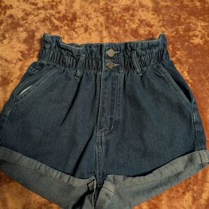 Shein Hi-Rise Denim Blue Jean  Shorts